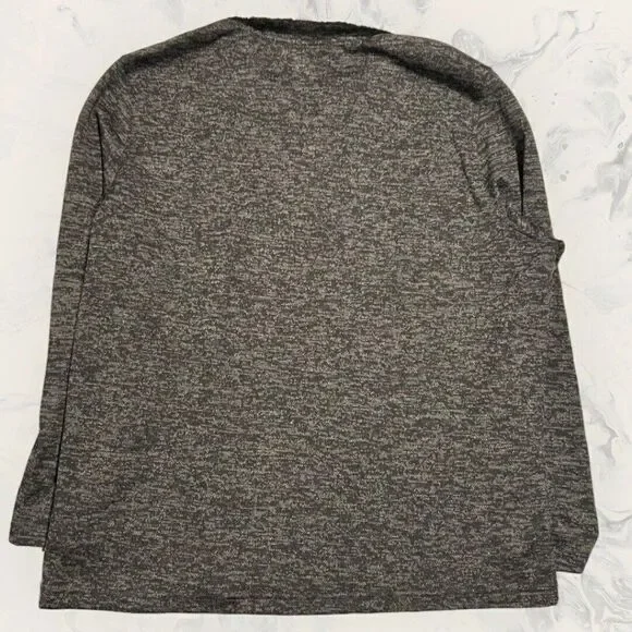 Robert Graham Virgo High Pile Fleece Lined Quarter Zip Black Pullover Size 3XL